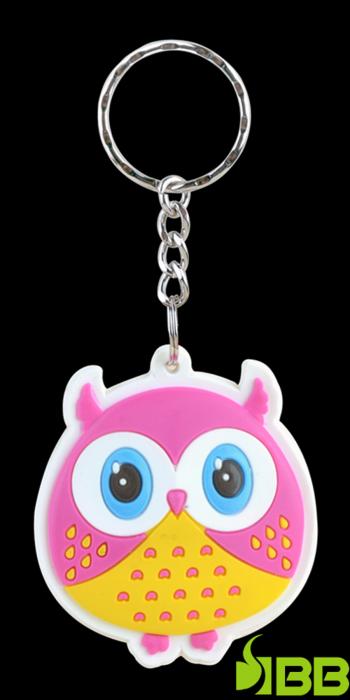 Keyfob Pink Owl
