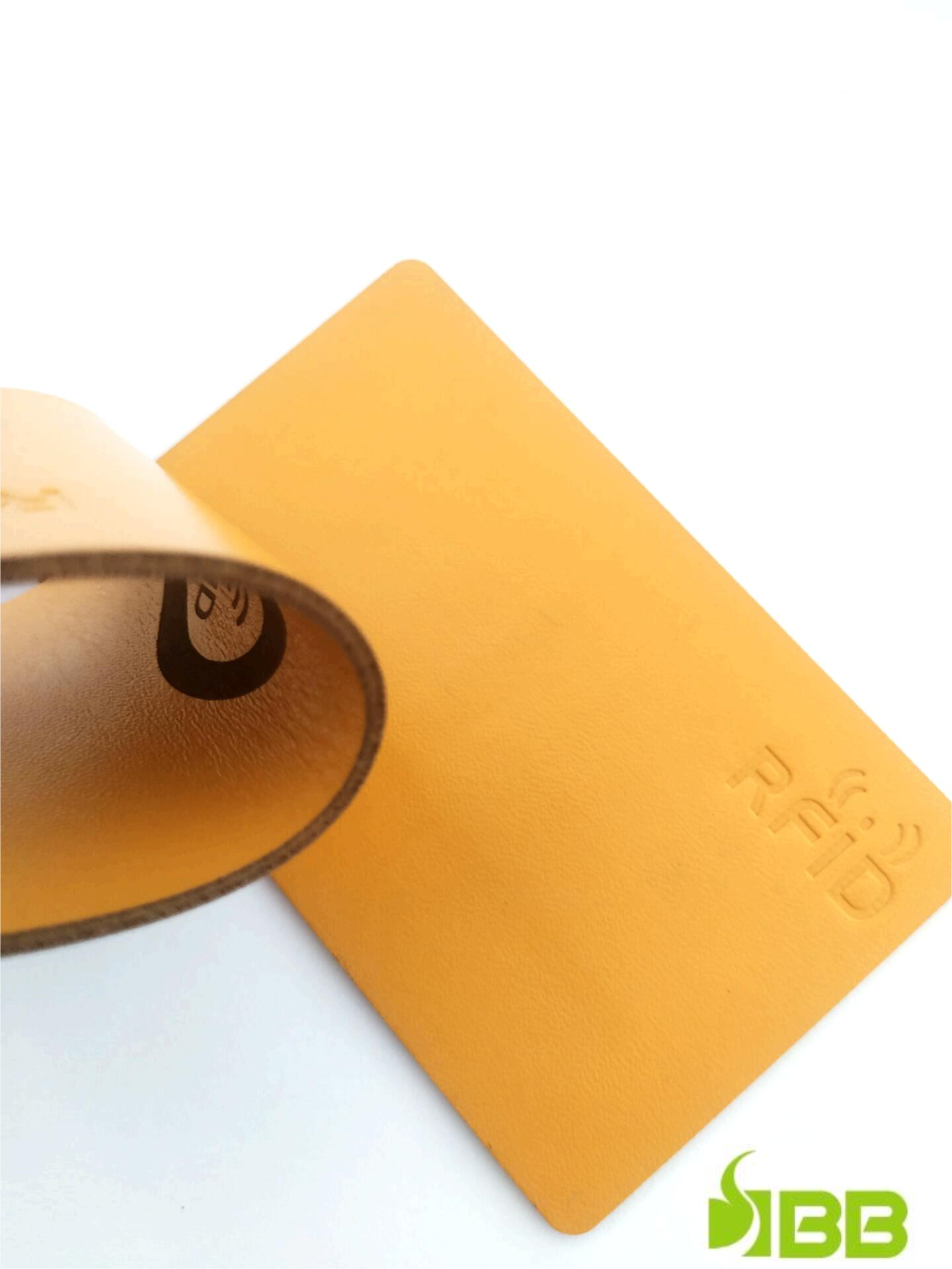 Soft Leather Card Yellow RFID