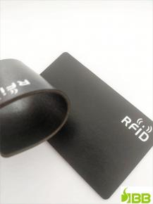 Soft Leather Card Black RFID