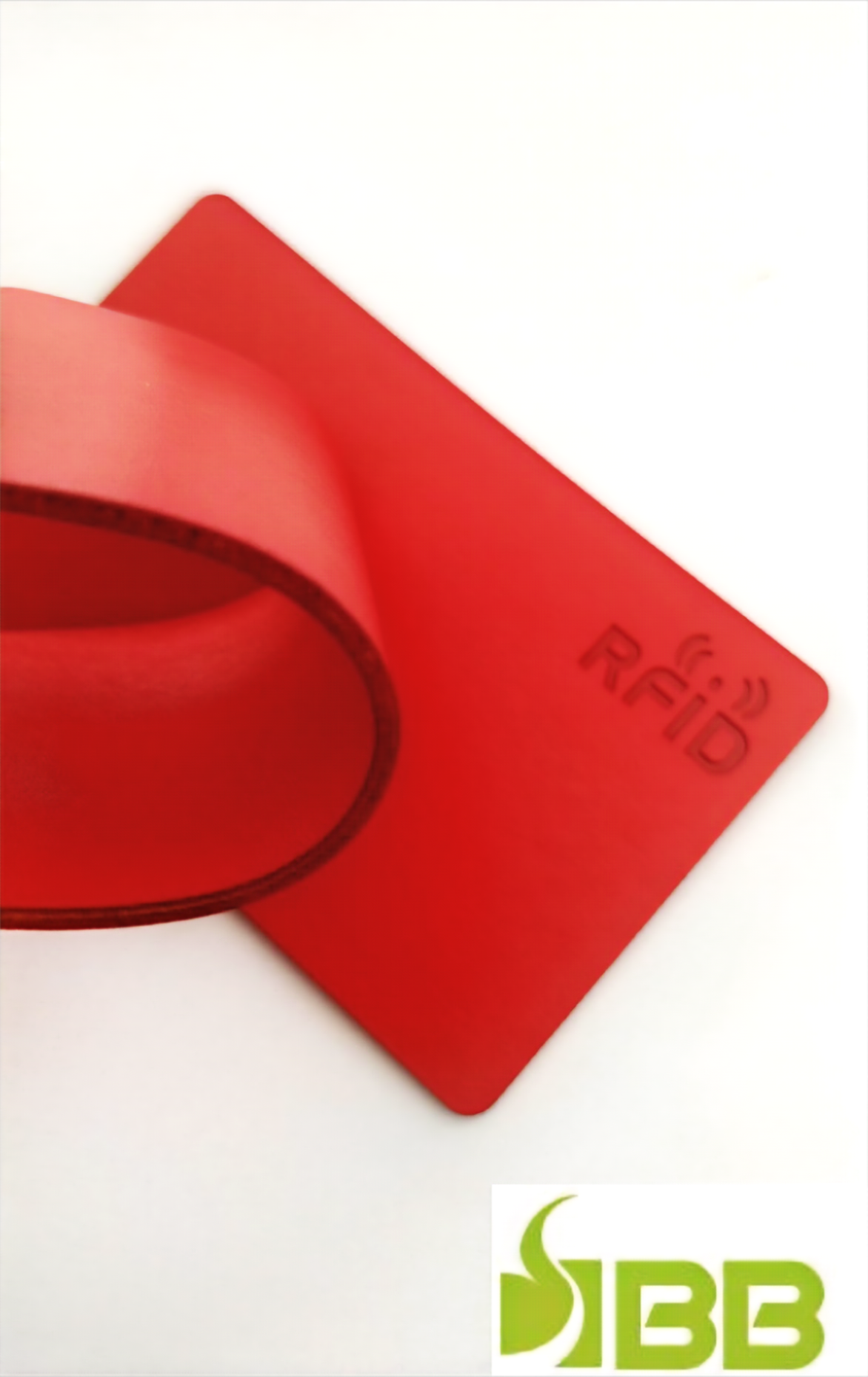 Soft Leather Card Red  RFID