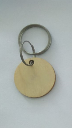 Customized  RFID wooden keychain keyfob hotel tag