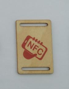 Customized  RFID wooden keychain keyfob hotel tag