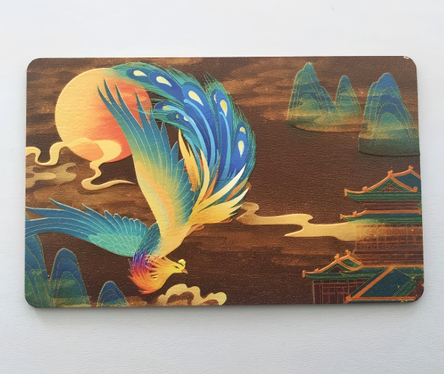 3D Relief RFID Ecofriendly Wooden Card