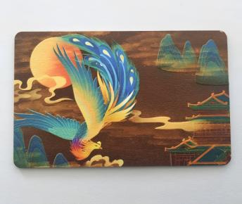 3D Relief RFID Ecofriendly Wooden Card