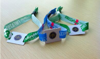 Fabric wristband with PVC card