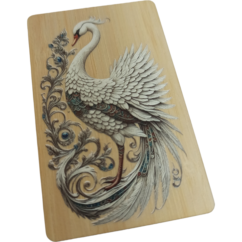 3D  Wooden Card ULC Bamboo wood