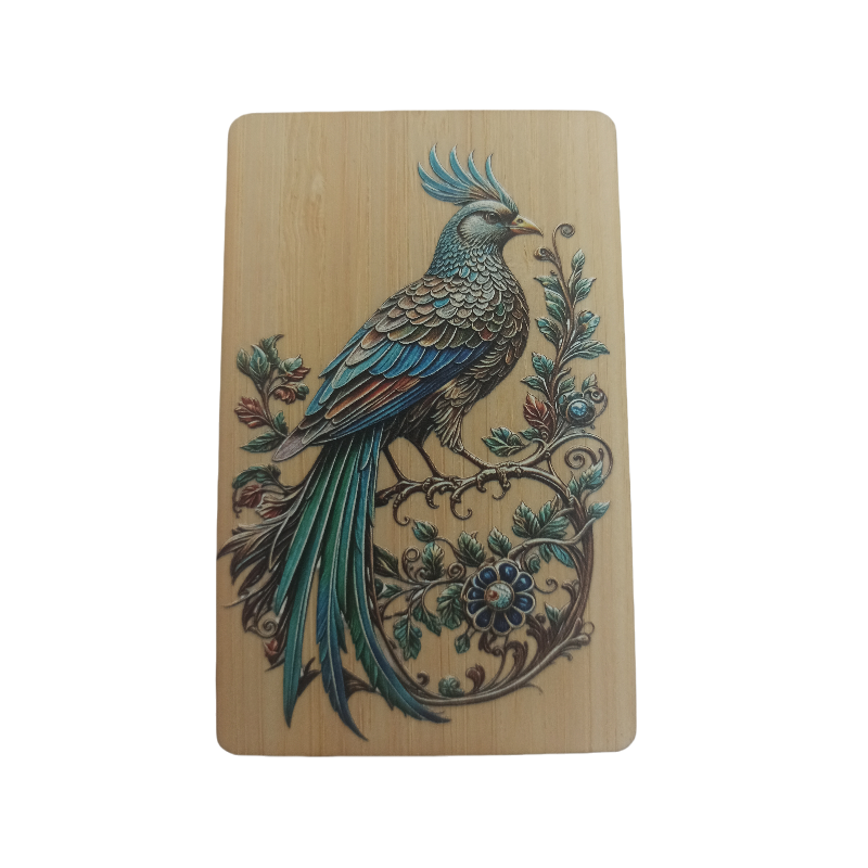 3D  Wooden Card ULC Bamboo wood
