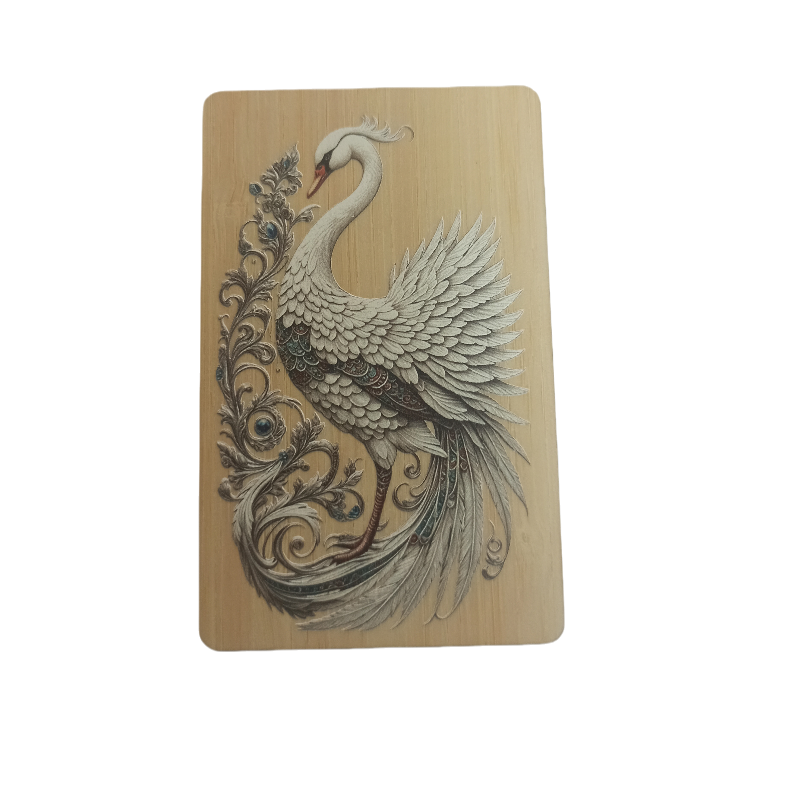 3D  Wooden Card ULC Bamboo wood