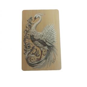 3D  Wooden Card ULC Bamboo wood