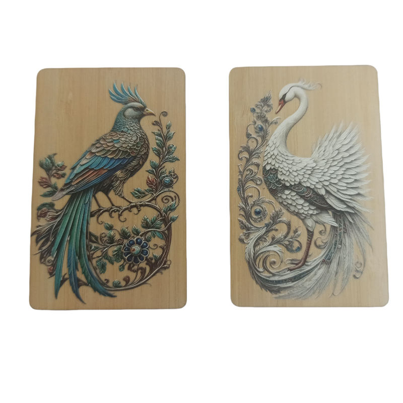 3D  Wooden Card ULC Bamboo wood